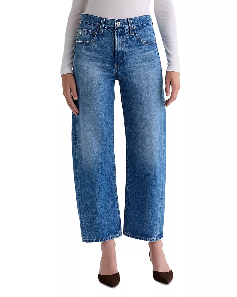 Ag Hattie High Rise Barrel Leg Jeans in Candid