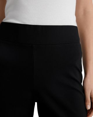 Salma Pull On Flare Leg Jeans in Super Black