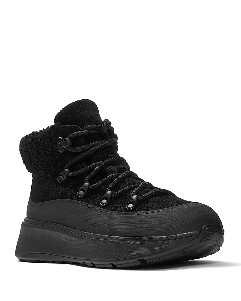 FitFlop Women's F-mode Teddy Collar Boots