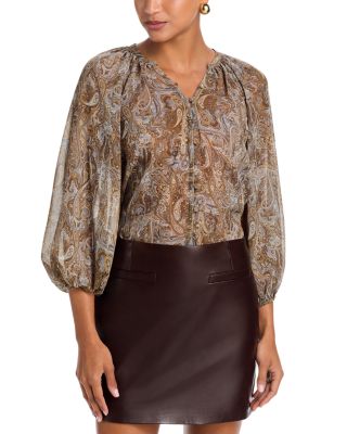 Teagan Printed Dolman Sleeve Blouse