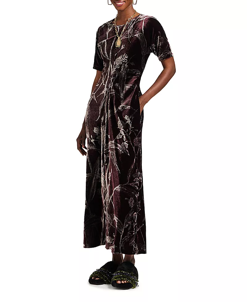 La Doublej Angelica Dress Bamboo Burgundy