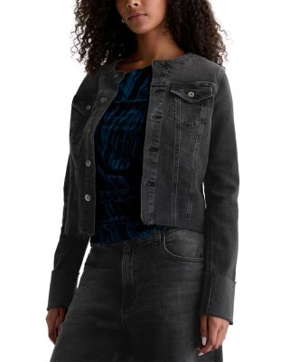 Robyn Collarless Denim Jacket 