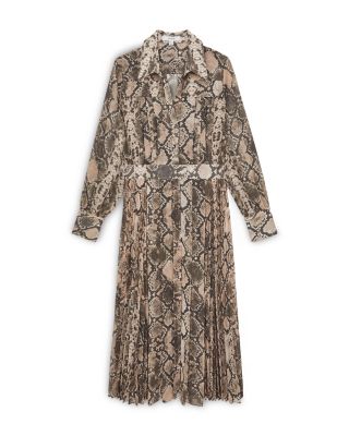Annika Snake Print Midi Dress