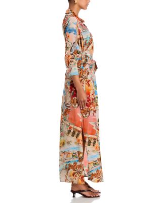 Cameron Silk Long Shirt Dress