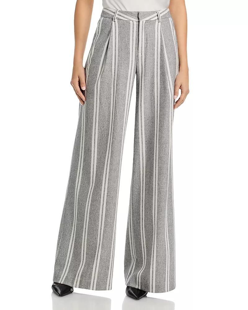 L'Agence Allanah Stripe Mid Rise Pants