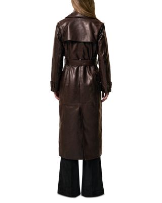 Hattie Leather Trench Coat