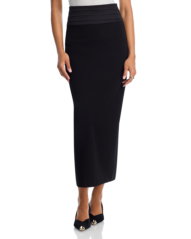 L'agence Honesty Cummerbund Maxi Skirt In Black