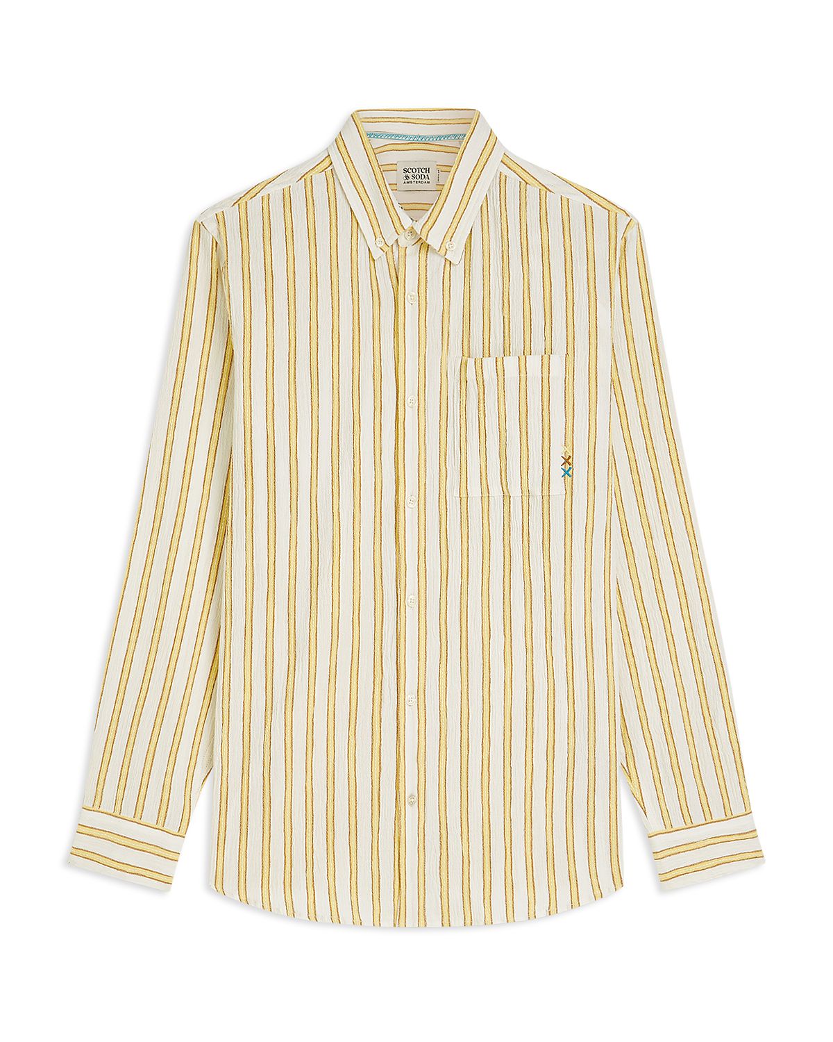 Scotch & Soda Crinkled Button Down Shirt