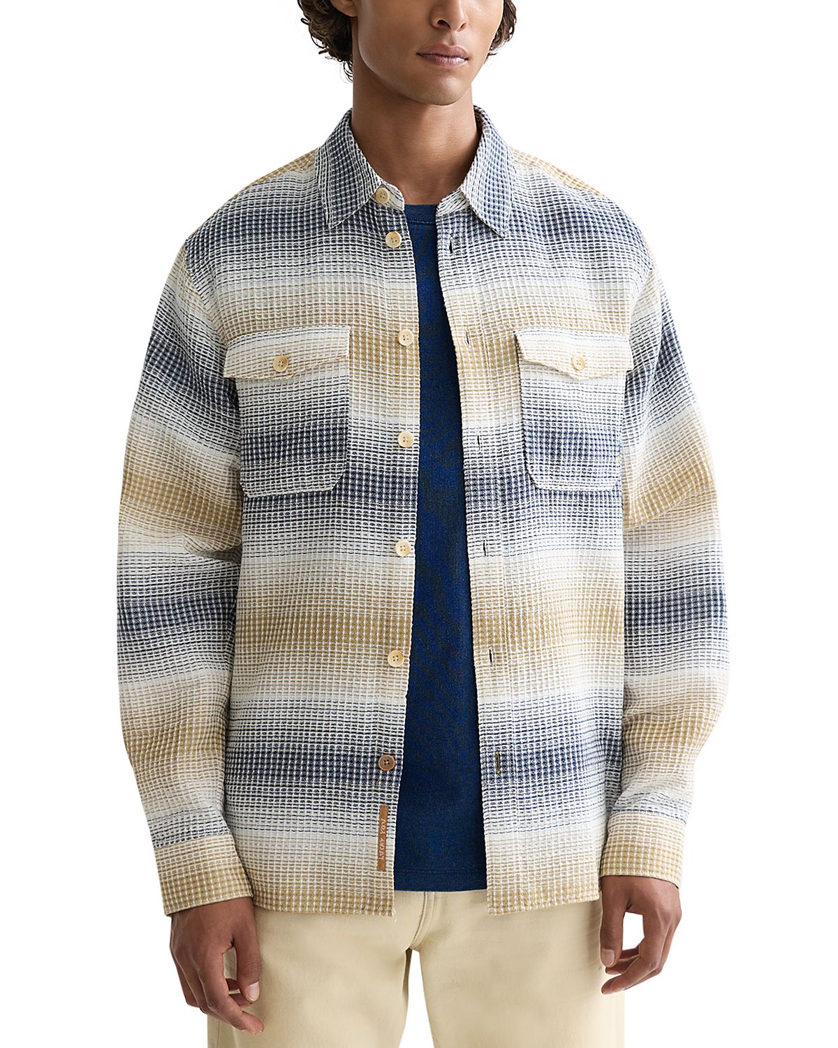Scotch & Soda Textured Button Front Shirt