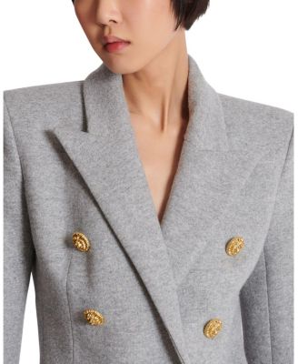  Cotton Knit 6-Button Jacket