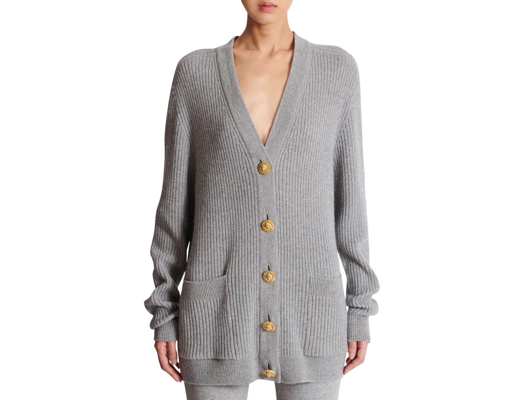Buttoned Cashmere Cardigan - Image 1