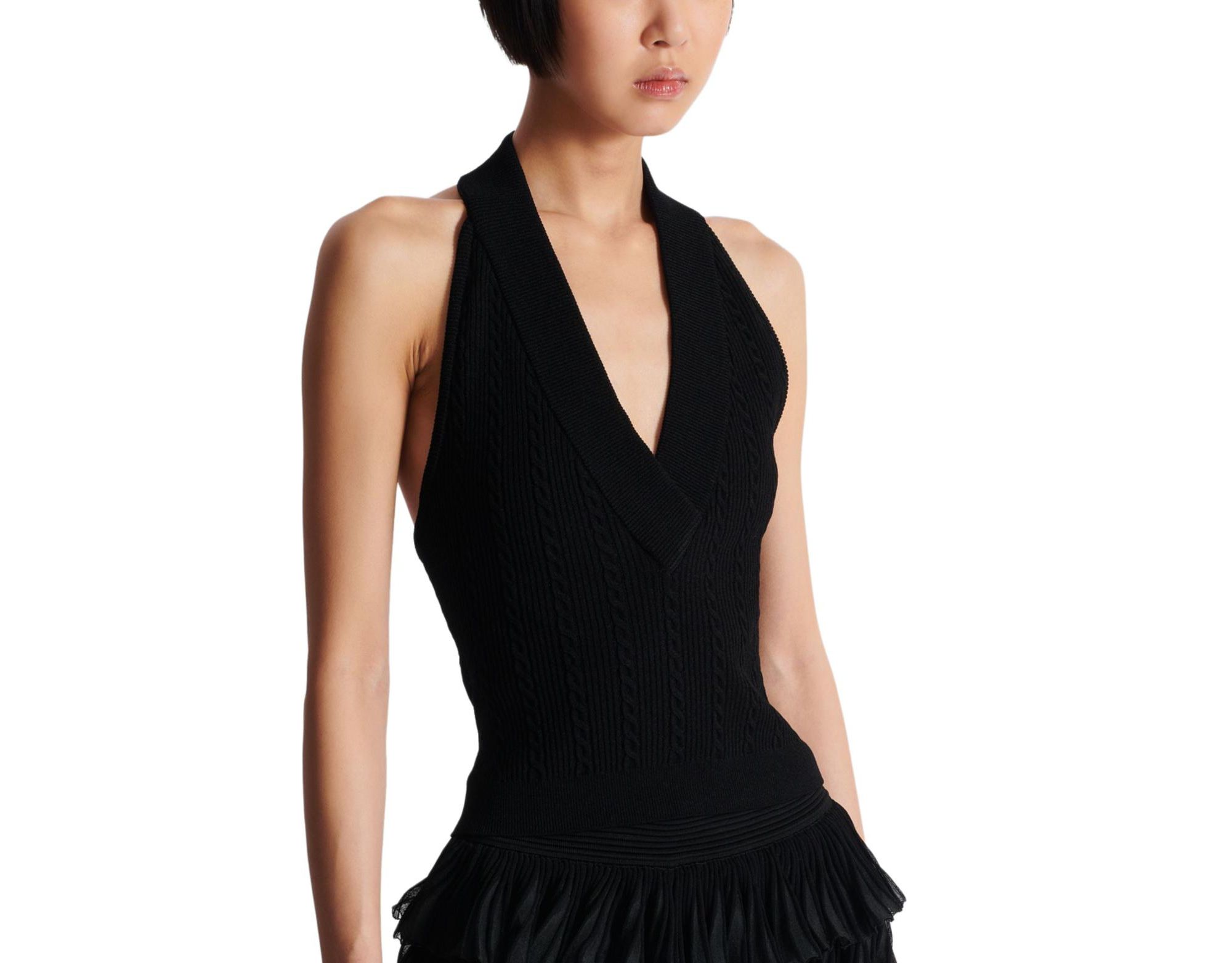 Cable Knit Halterneck Top — Image 11