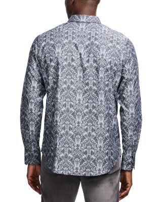 Highland Cotton Blend Button Down Shirt