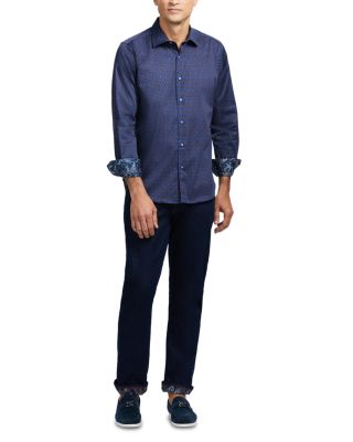 Talbot Cotton Blend Button Down Shirt