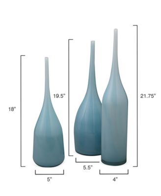 Pixie Decorative Glass Vases, Set of 3