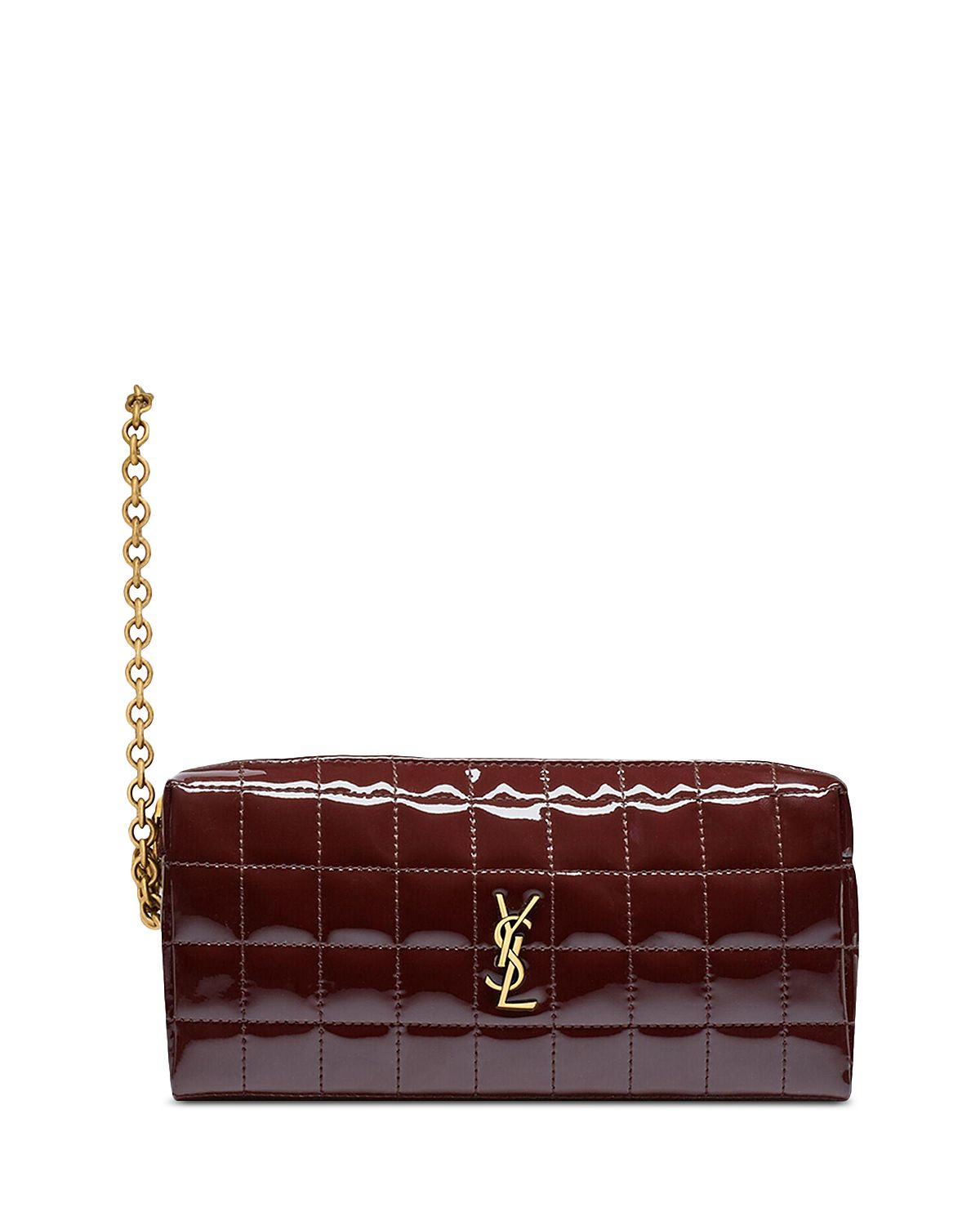 Saint Laurent Cassandre Matelasse Carre Pouch on Chain