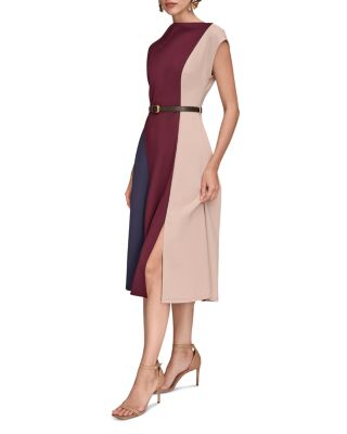 Color Block A Line Dress