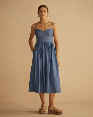 CAMBRICO&nbsp;Stitch Detail Midi Dress