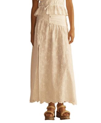 VINYA Ruched Resort Skirt