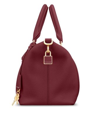 Small Leather Weekender Bag