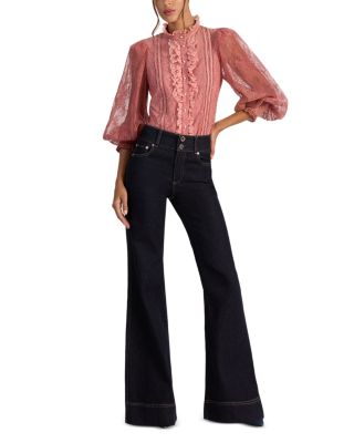 Eugenia Mock Neck Lace Top