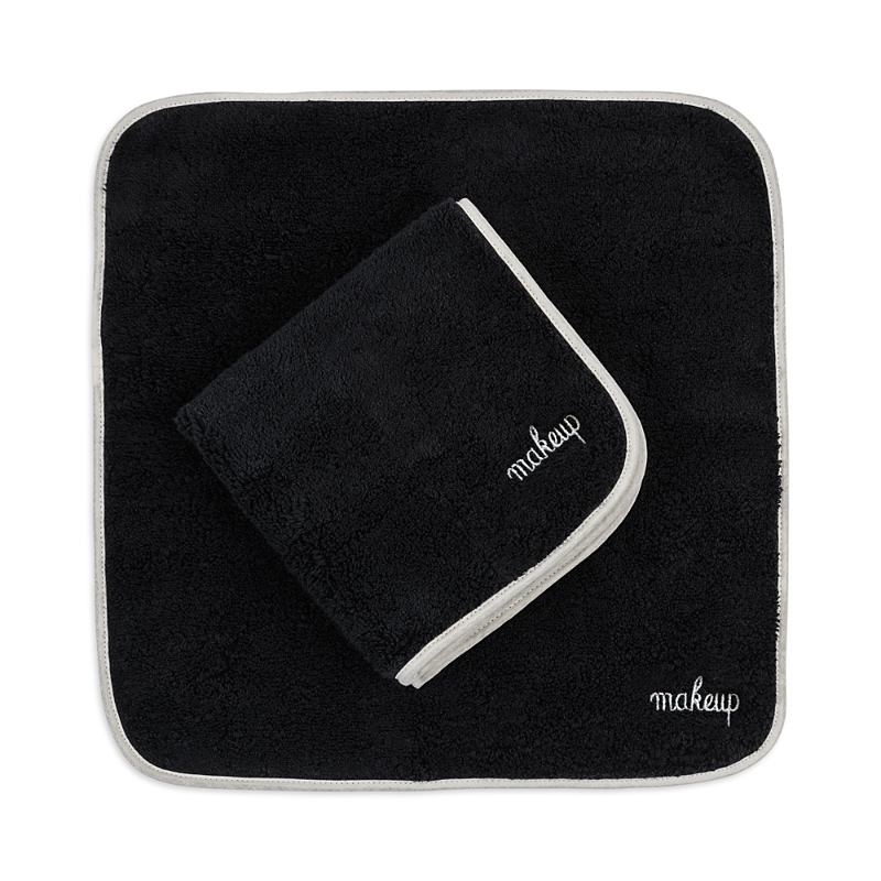 Matouk Makeup Towel, Set Of 2 In Black