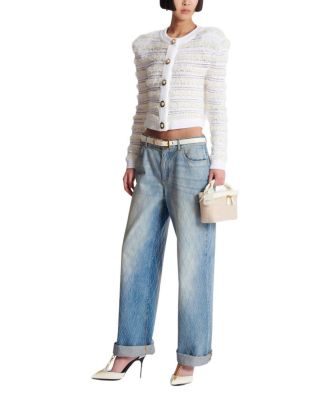  Diamond Washed Denim Straight-Fit Jeans