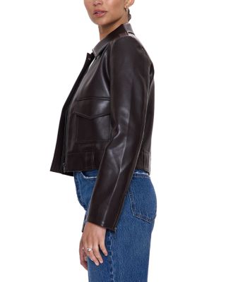Bex Shrunken Faux Leather Jacket