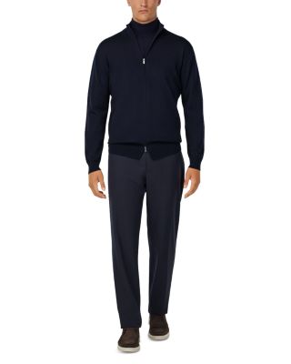 Extra Fine Merino Wool Full Zip Sweater 
