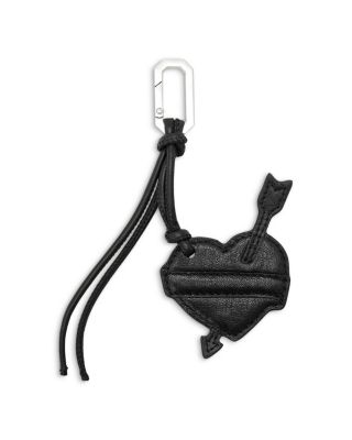 Heart Banner Leather Keyring 