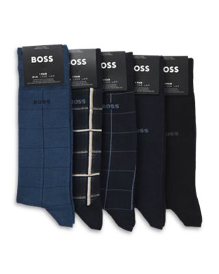 Check Socks, Pack of 5