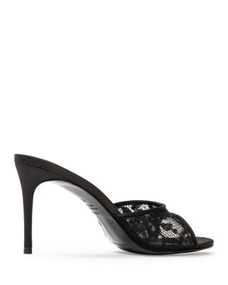 Women's Angled Snip Toe Lace Mules