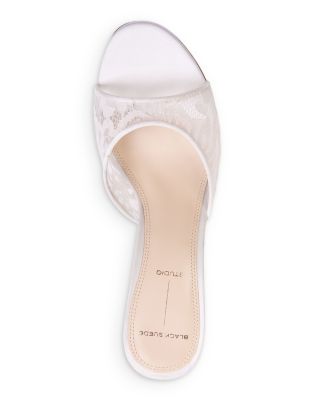 Women's Angled Snip Toe Lace Mules