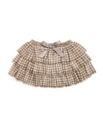 Girls' Gingham Printed Tulle Tiered Tutu - Baby, Little Kid, Big Kid