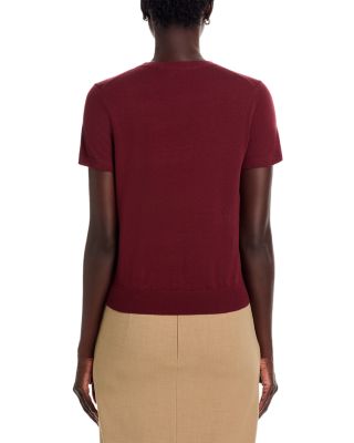 Lightweight Wool Short Sleeve Top