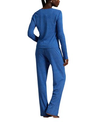 Henley Wide Leg Pajama Set