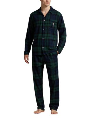 Morning Robe Bear Plaid Pajama Set