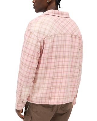 Long Sleeve Printed Button Front Shirt