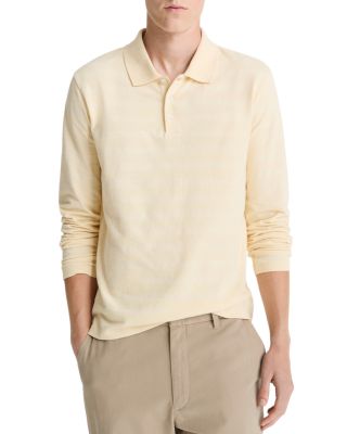 Long Sleeve Jacquard Polo Shirt