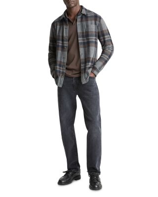 Plaid Knit Shirt Jacket