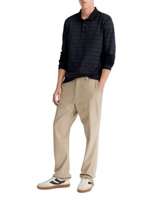 Long Sleeve Jacquard Polo Shirt