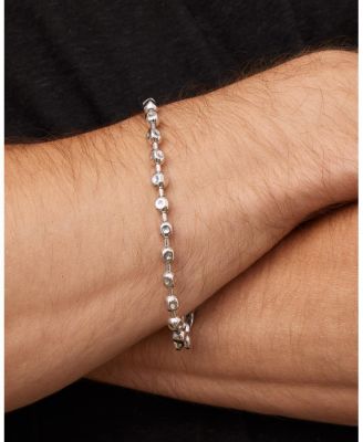  Sterling Silver Axis Bead Bracelet