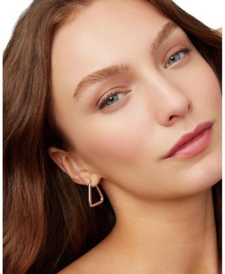  Sterling Silver Trinity Midi Hoops