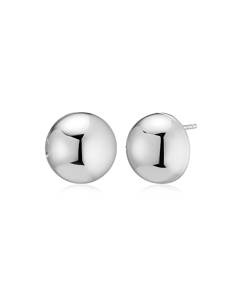 Oradina Sterling Silver Belle Of The Ball Button Studs