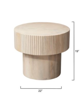 Notch Round Side Table