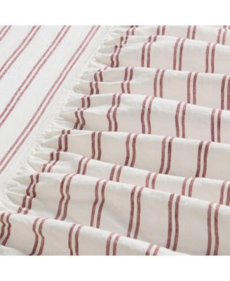 Kemptown Stripe Linen Blend Bedskirt, King