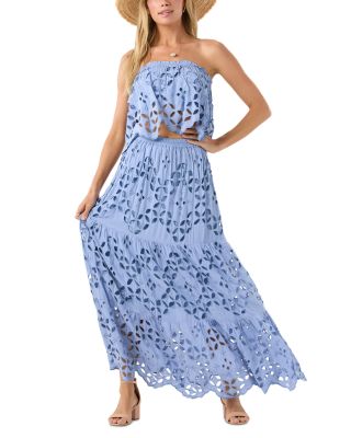 Bora Bora Eyelet Cutout Skirt