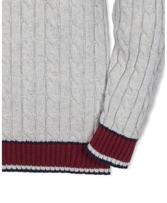 Boys&#39; Organic Long Sleeve V-Neck Cricket Sweater - Little Kid, Big Kid