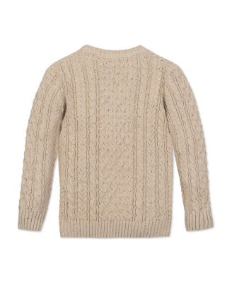 Boys' Organic Long Sleeve Fisherman Cable Pullover Sweater - Little Kid, Big Kid