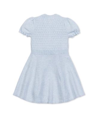  Girls' Organic Puff Sleeve Sweater Dress - Little Kid, Big Kid